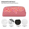 thumbnail image 4 of Uemuo Chocolate with Flowing Cream Printed Leather Pencil Case, Pencil Pouch, Portable Pencil Bag, Pen Case for& Office, 4 of 7