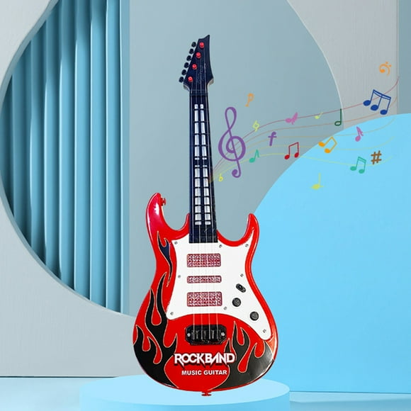 Pretend Play Toys for Toddlers,Educational Toys,Guitar Toys for Children,Flash Music Simulation Playing Guitar,Kids Guitar Beginner with Light Music,Musical Instrument Mini Guitar for Skill Impro