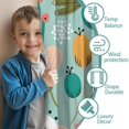 thumbnail image 3 of Blackout Kids Curtains,Boho Bohemia Pioneer Flower Childrens Insulated Curtains Set Of 2,Bedroom Essentials,Toddler Room Decor 52"x84"(132x213cm), 3 of 4