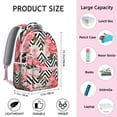 thumbnail image 6 of Modern Sunflower Floral Backpack for Teens - Lightweight School Backpack with Breathable Mesh Back, Side Water Bottle Holder, Trendy Flowers Pattern for Middle High School Students, 6 of 6