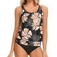 thumbnail image 2 of Women Tankini Swimsuit Tummy Control Top With Shorts Two Piece Bathing Suit, 2 of 6