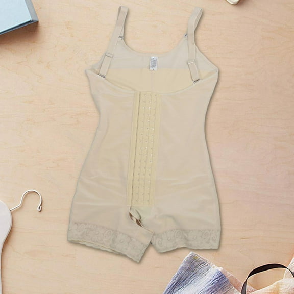 Abbraccia Womens Shapewear Bodysuit Full Body Shaper Comfortable Shorts Underwear Jumpsuit L
