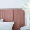 thumbnail image 2 of Modway Celine Channel Tufted Performance Velvet Queen Platform Bed in Dusty Rose, 2 of 8