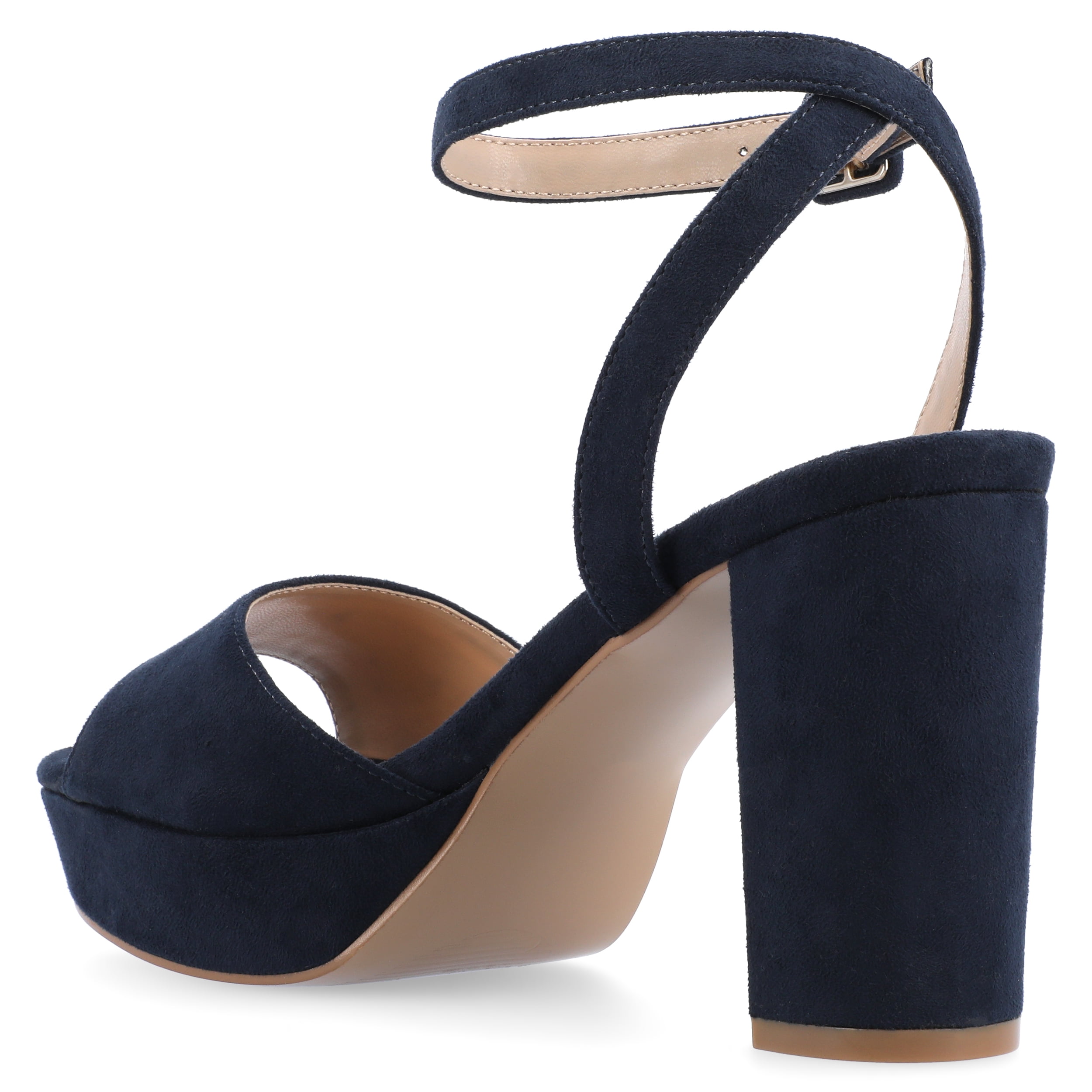 Journee Womens Nairri Vegan Leather Platform Heel Dress Sandals, Widths Available