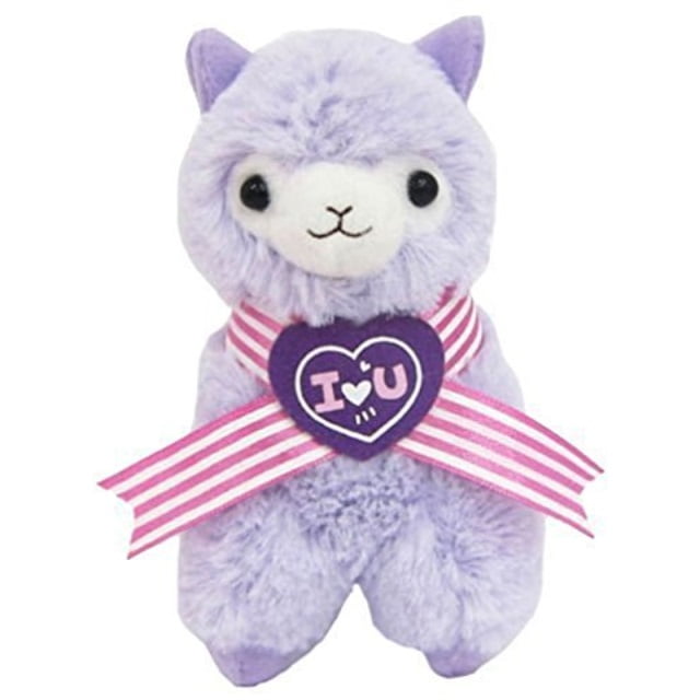 purple alpaca plush