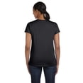 thumbnail image 3 of Hanes 5680 T-Shirt Col Rond Femme Coupe Décontractée Jersey Comfortsoft Taille Grand, Noir, 3 of 3