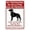 Warning Sign 4, variant on Metal Signs No Trespassing No Soliciting Dog On Premises Doberman - 8"x12" Vintage Aluminum Tin Sign, Pet Security Decor for Home Yard Garden Outdoor Fence
