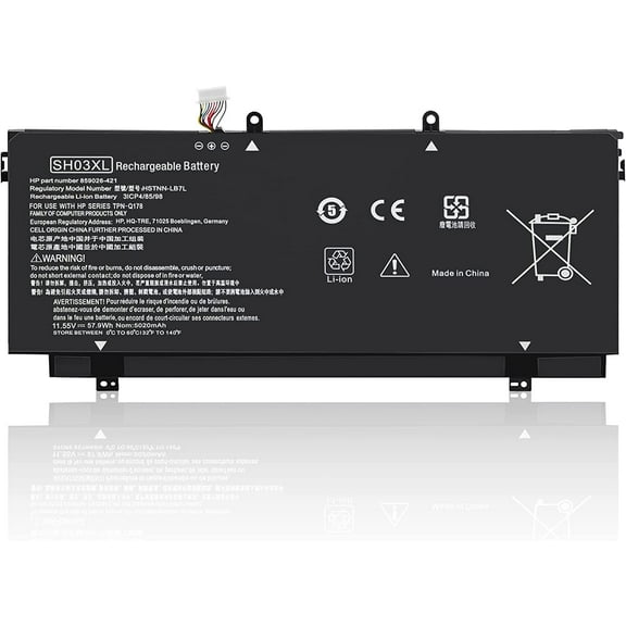 SH03XL Rechargeable Battery for HP Spectre x360 13-w000 13-w002ng 13-w003ng 13-w021tu 13-w023dx 13-w031ng  Laptop