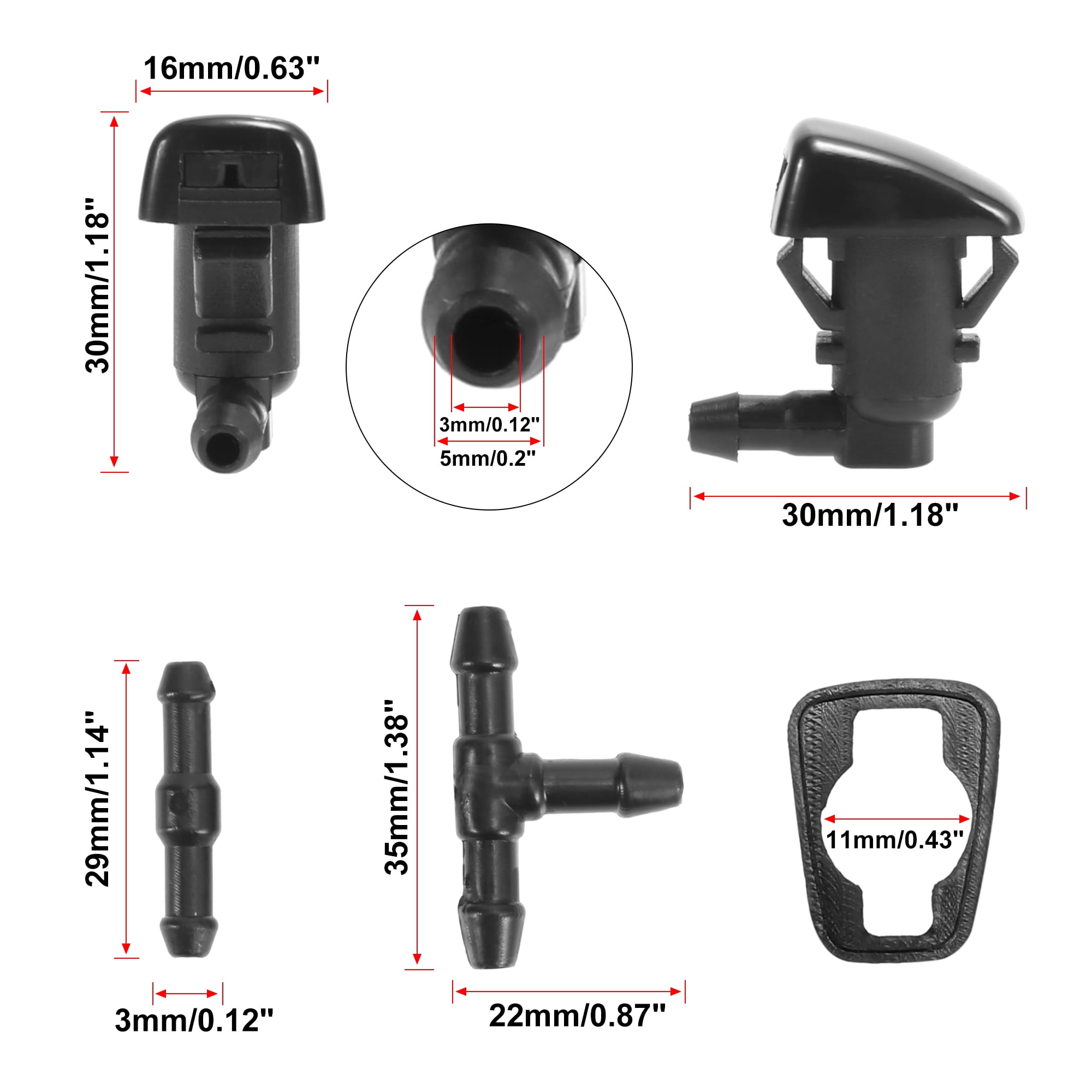 Unique Bargains Windshield Fluid Squirter 1 Set