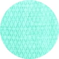 thumbnail image 1 of Ahgly Company Indoor Round Persian Turquoise Blue Traditional Area Rugs, 6' Round, 1 of 4