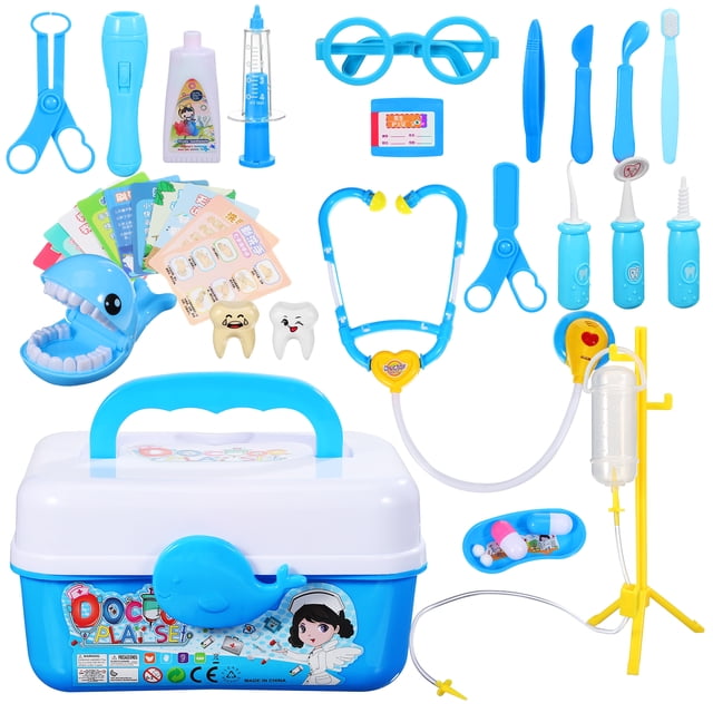 1 Juego de juego de médicos para niños, Kit médico para niños pequeños, juguetes para niñas y niños pequeños, juguetes pequeños para niños pequeños