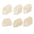 thumbnail image 1 of 30x Puerta de hadas de madera sin terminar, artesanía de bricolaje Tema de hadas sin Mini puerta Piezas de madera para decoración de Sunnimix puerta de hadas, 1 of 8