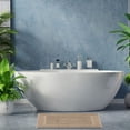 thumbnail image 4 of White Classic Hotel Collection Absorbent Cotton Bath Mats, Spa Reversible Floor Towels, not a Bathroom Rug, Taupe, 22 x 34, 2 Pack, 4 of 6