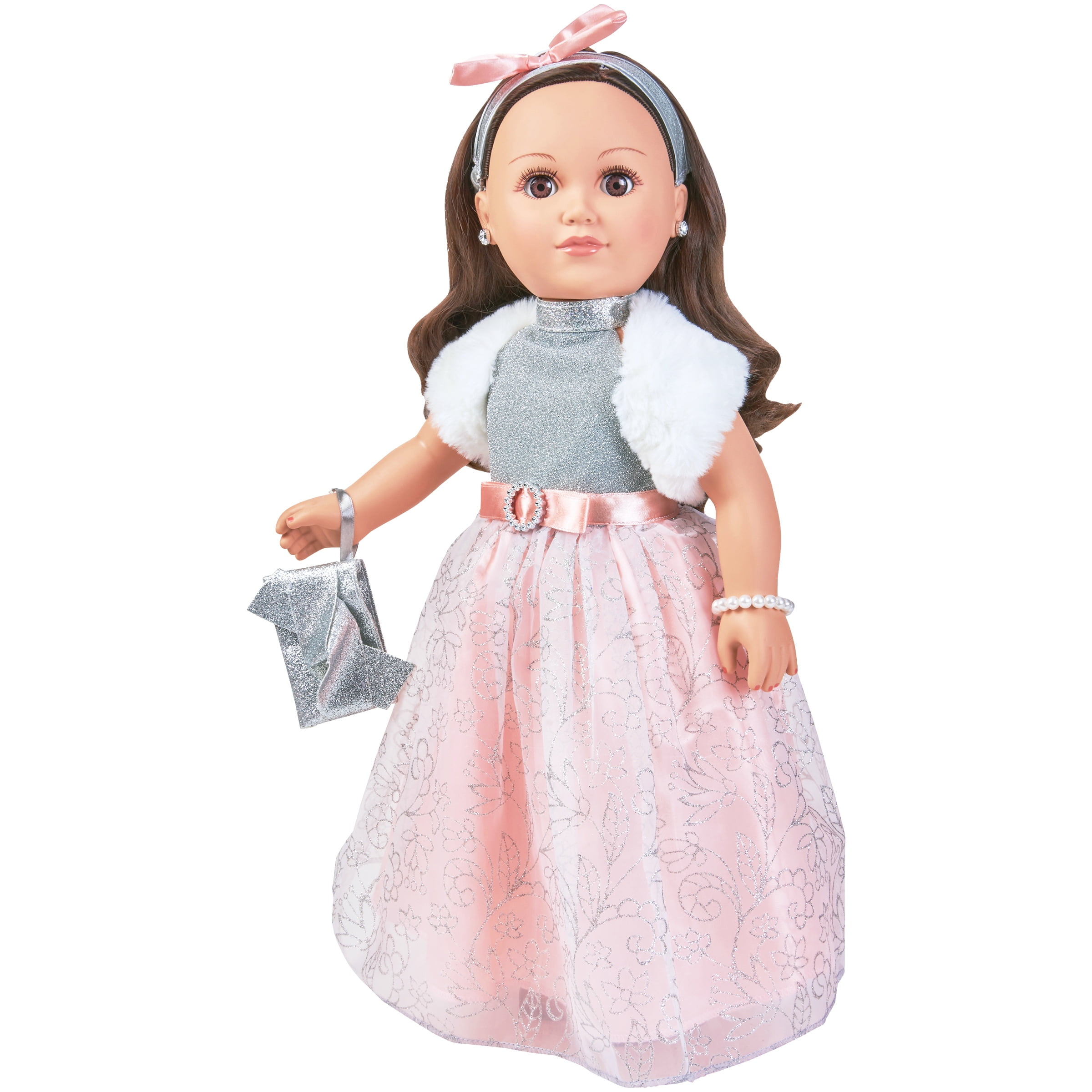 My Life As 18" Poseable Winter Princess Doll, Brunette with a Soft Torso