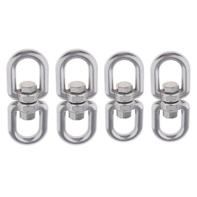 Eslabón giratorio del del ojo del eslabón giratorio del acero inoxidable 4pcs M6 / M8 pa colg Gloria Gancho de ojo giratorio de doble extremo