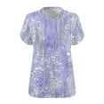 thumbnail image 4 of Delliss Women's Trendy Sparkle Sequin Top Glitter V Neck Loose T Shirt Blouses Shirts Tops, 4 of 4