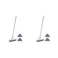 thumbnail image 1 of Naiovety Washable Telescopic Floor with 3Pcs Pads for Cleaning Blanco 2piezas, 1 of 1