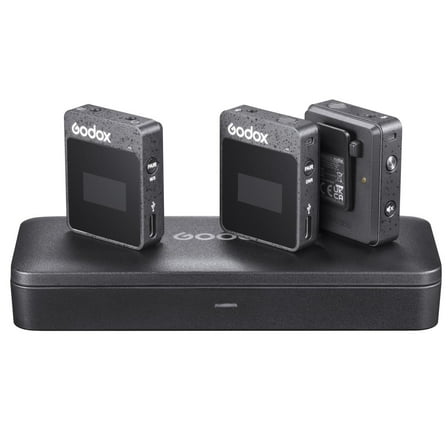 Godox MoveLink II M2 2.4GHz Wireless Microphone System, Black