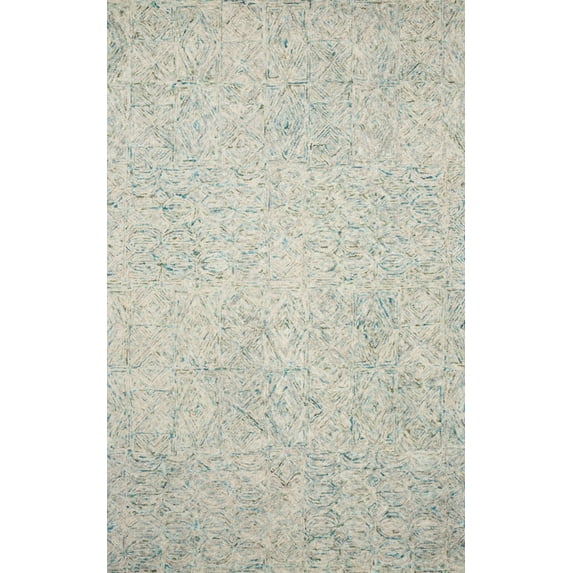 Loloi Peregrine Hand Tufted Per-05 Aqua 7'-9" X 9'-9" Rectangle