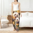 thumbnail image 4 of Logiee Cute Panda Sunflower Print Women Pajama Pants,Comfy Pj Bottom with Pockets & Drawstring,Stretch Casual Sleepwear-Large, 4 of 6