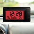 thumbnail image 4 of Reloj Electrónico Del Coche Calendario digital automático Pantalla LCD Reloj digital para piezas de vehículos (naranja), 4 of 9