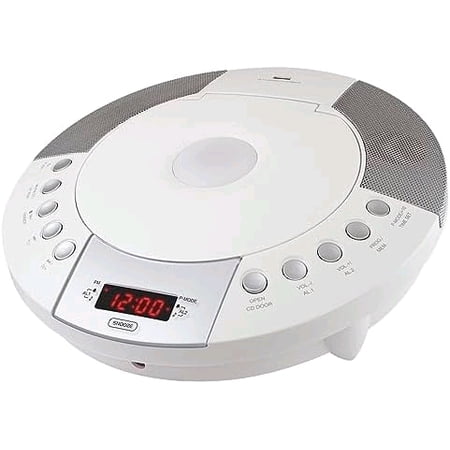 HX-330CD CD Player, FM Radio, Bluetooth, Alarm Clock, Red LED Display, USB Port for Charging and MP3 Playback, Aux-in, Remote Control Included, AC Operation only. (White)