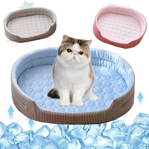 LEFXSMR Cooling Mat for Dogs, Washable Dog Cooling Mat, Portable Pet Self-Cold Pad for Summer Indoor Outdoor Pet Supplies, Blue