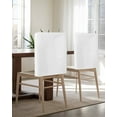thumbnail image 5 of nqOlkjepod Pure White Chair Covers Set of 6, Decorative Chair Back Cover, Simple Solid Color Dining Room Chair Slipcovers Removable Chair Protectors Covers for Party Banquet, 5 of 7