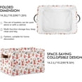 thumbnail image 3 of GZHJMY Storage Basket Cute Christmas Deer Foldable Canvas Laundry Baskets Bin Waterproof Inner Layer with Sturdy Handles for Toy Nursery Blanket Clothes 1 Pack, 3 of 7