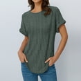 thumbnail image 4 of SUNBS Womens Summer Tops Short Sleeve Sweaters Tunic Tops Dressy Casual Business Shirts, 4 of 7