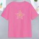 thumbnail image 2 of Camiseta estampada de manga corta para mujer, camiseta cómoda y moderna con cuello redondo para mujer, para ir al trabajo, uso diario, senderismo XL, 2 of 8