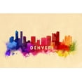 thumbnail image 3 of Denver, Colorado, Skyline Abstract (100% Cotton Canvas Reusable Tote Bag), 3 of 3