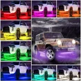 thumbnail image 2 of Coche Chasis Luces Juego De 4 Tira Led Rgb Para Tubo De Auto, 2 of 7