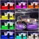 thumbnail image 2 of Coche Chasis Luces Juego De 4 Tira Led Rgb Para Tubo De Auto, 2 of 7