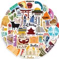 thumbnail image 2 of Juego de pegatinas World City Landmark, estilo grafiti, 50 unidades, 2 of 2