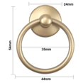 thumbnail image 2 of 8 Pcs Poignée - Brossé Or Vintage Porte Anneau Meubles Poignée pour Armoire Tiroir Commode, 2 of 5