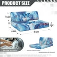 thumbnail image 7 of Uorisanigo RV Dinette Cushions Covers Chair Cushion Slipcovers Stretch Blue Marble Butterfly RV Sofa Cover Loveseat Furniture Protectionr for Camper Car Seat 1 Backrest & 1 Bench Covers, 7 of 7