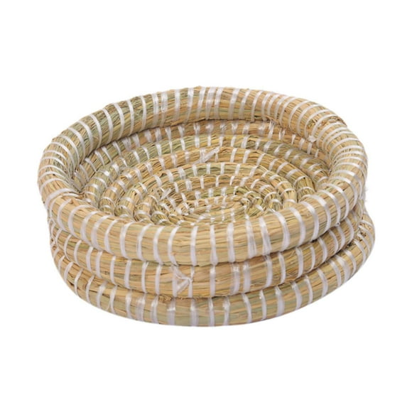 Colaxi Bird Nest Small Animal Bed House Bird Hut Nest Flat Base Pigeon Nest Handmade Woven for Parrot Dove Parakeet Pigeon Cockatiel