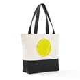 thumbnail image 6 of CafePress - Tennis Ball Plain - Two Tone, 100% Cotton, Zipper Tote Bag, 6 of 6