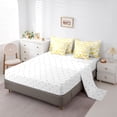 thumbnail image 3 of Homewish Goth Skull Moth 7-Piece Twin Bedding,Moon Floral Bedding Comforter Set,Yellow,Halloween Bed Set,Reversible, 3 of 8
