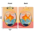 thumbnail image 5 of FORMRS Acrylic Clipboard with Low Profile Clip Standard A4 Letter Size, 12.5" x 9", Goldfish, 5 of 8