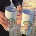 thumbnail image 3 of Taza de aislamiento de One Piece Luffy Sauron con pajita, taza de café práctica, modelos de pareja de acero inoxidable portátiles de alto valor, 3 of 5