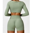 thumbnail image 1 of Trajes Deportivos Para Mujer, Conjuntos De Entrenamiento De 2 Piezas Para Mujer, Conjunto De Yoga, Traje De Ocio, Ropa Deportiva, Camiseta De Manga Larga Y Pantalones Cortos Para, 1 of 7