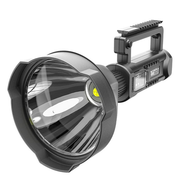 Advancent Linterna LED P70 Super brillante 1500M de largo alcance 4 modos pantalla de USB impermeable con trípode Big Head Patrol Camping Ropa Deportiva, Zapatos
