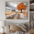 thumbnail image 1 of Designart Farm framed wall Art, Farmhouse Orange And Grey euphony , Farm Large framed wall art decor, Yellow Country Gold framed wall art, 40x30 inches Gold Frame, 1 of 5