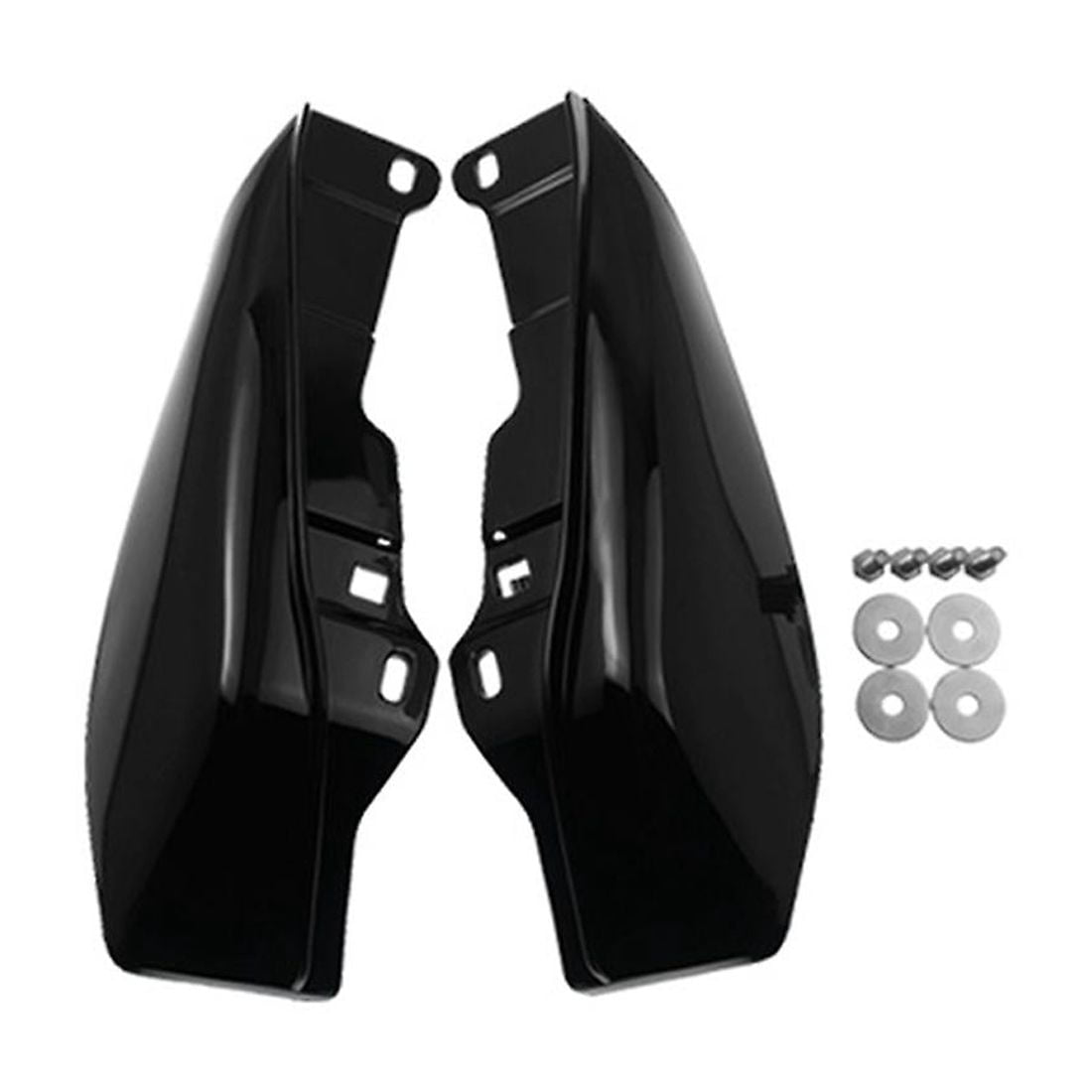 Schermo Termico Deflettore Aria Telaio Centrale Moto Nero Per Harley - 12