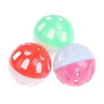 thumbnail image 6 of Multicolor Hollow Bell Ball Plastic Ball Cat Dog Toy D4E2 Bell Toy Sound Z E2P3, 6 of 11