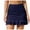 Dark Blue, variant on Womens Bikinis Swim Skirt For Bathing Suit Bottoms High Waisted Ruched Skirt Swimsuits With Built In Brief Skirt