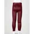 thumbnail image 4 of Aislor Toddler Girl Strechy Leggings Tights Winter Warm Pants Thick Fleece Lined Trousers Burgundy 13-14, 4 of 6