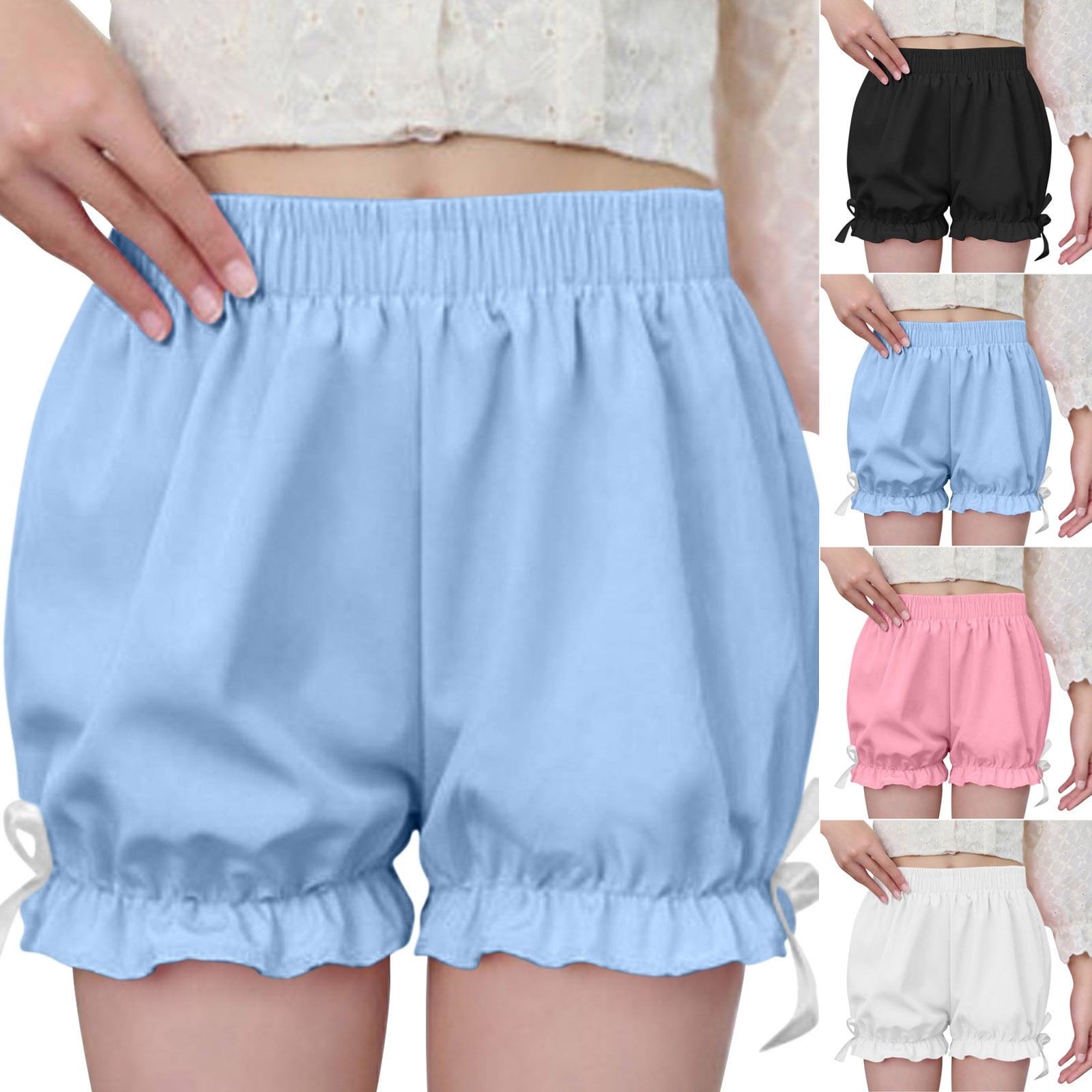 Short d'été léger en lin pour femme - Taille élastique - Cordon de serrage - Coupe ample - Couleur unie - Avec poches, 01 x gris, S Short d'été léger en lin pour femme - Taille élastique - Cordon de serrage - Coupe ample - Couleur unie - Avec poches, 01 x gris, S